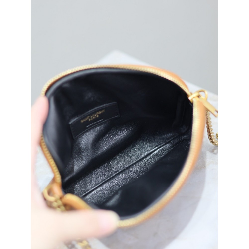 Ysl Gaby zipped pouch in quilted patent leather 19 x 11 x 3 cm Bags