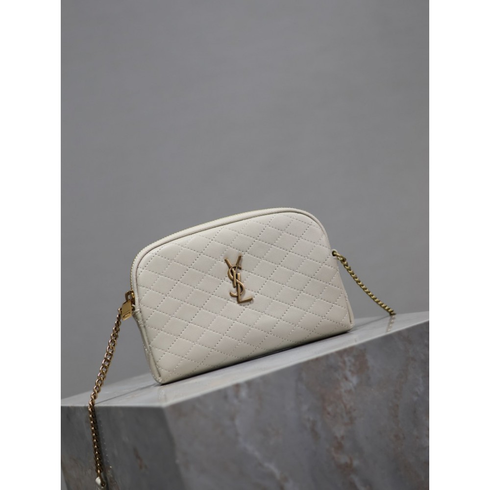 Ysl Gaby zipped pouch in quilted leather 19 x 11 x 3 cm Bags