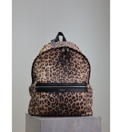 Ysl backpack leopard print 38x30x17cm