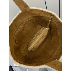 Ysl Icare extra large embellished shearling tote  Bags