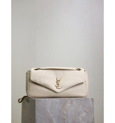 Ysl CALYPSO medium in grained lambskin 30 X 15 X 5–7.5 CM