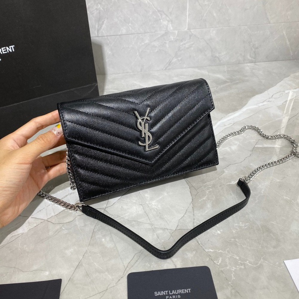 Ysl Envelope leather shoulder bag 19x11.5x4cm Bags