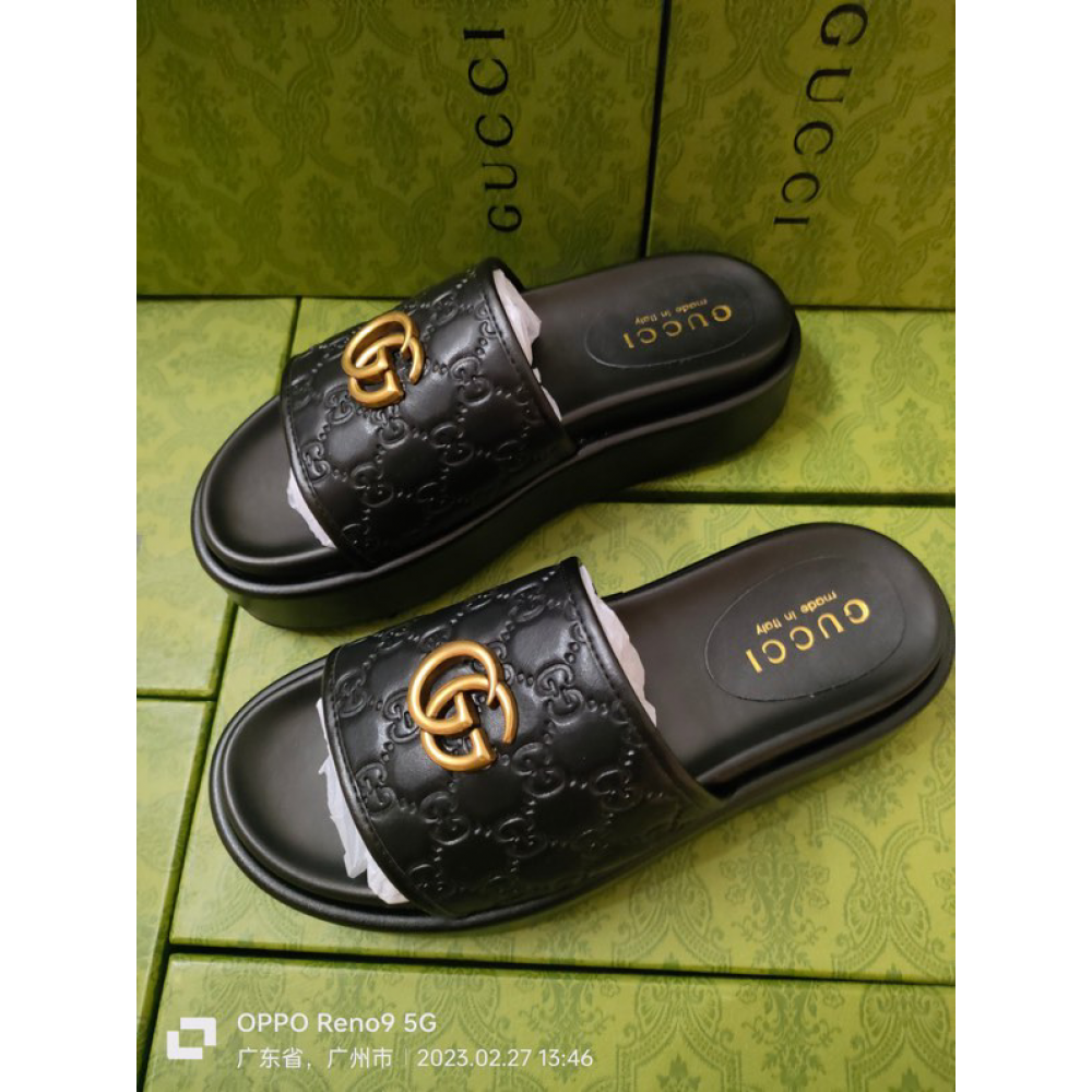 Gucci slippers high leather 36-44 Shoes