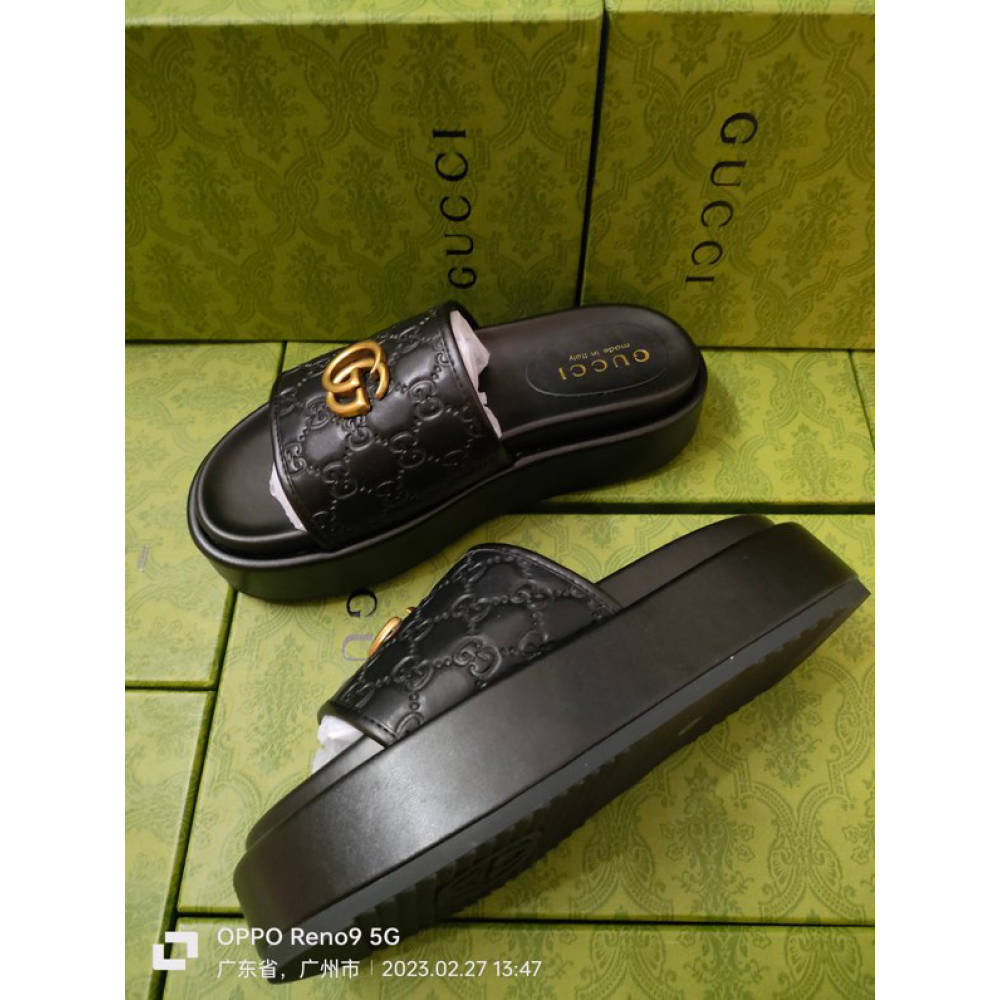 Gucci slippers high leather 36-44 Shoes
