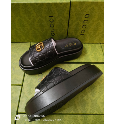 Gucci slippers high leather 36-44