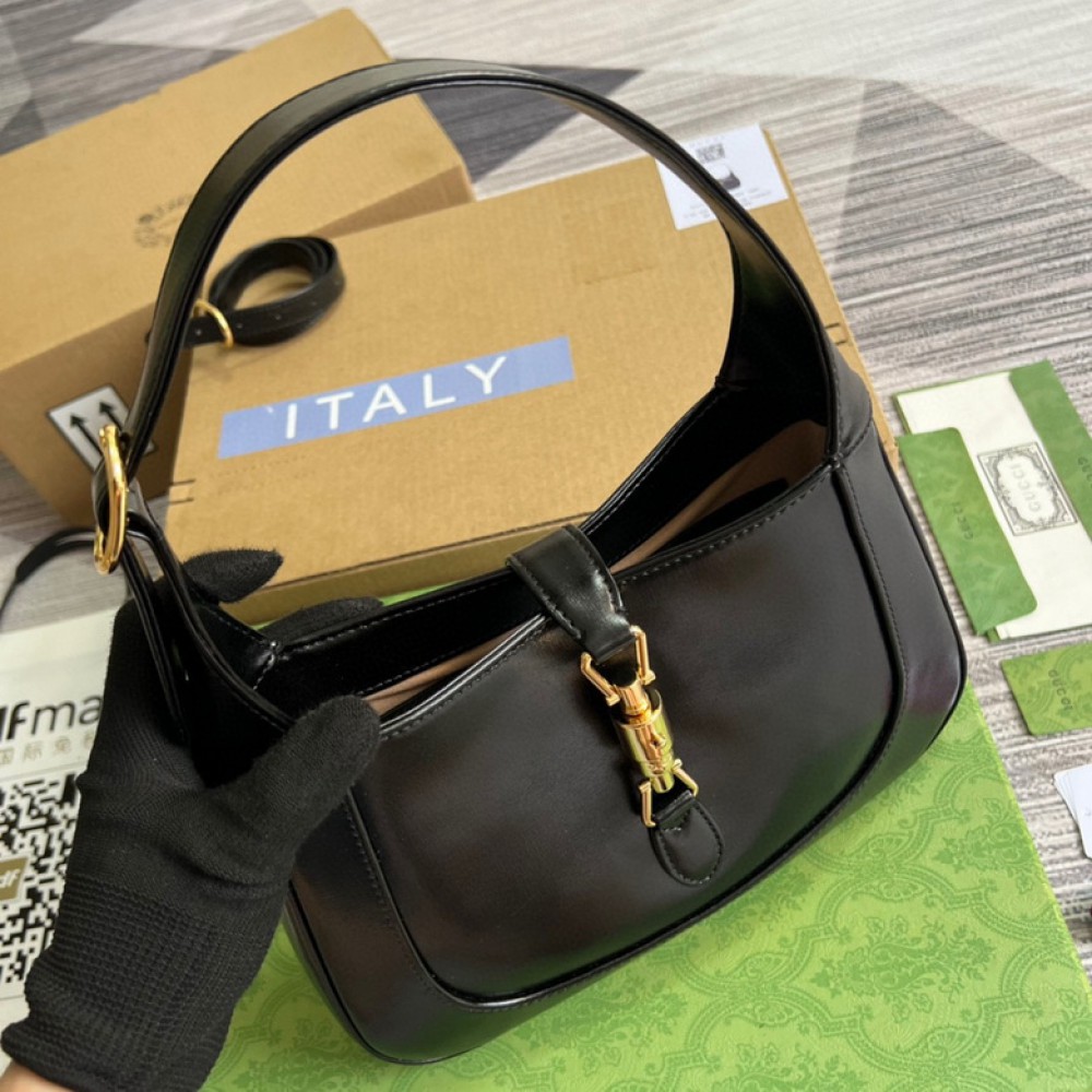 gucci jackie 28x19cm leather 2 colour Bags