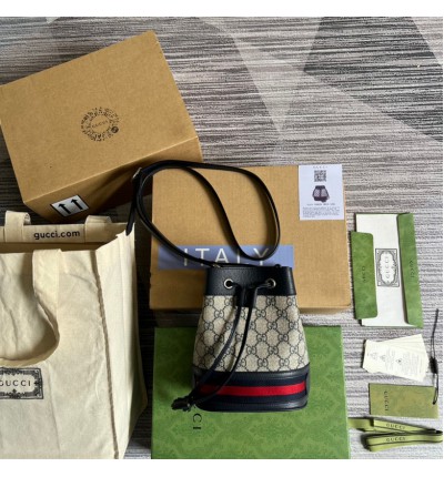 gucci ophdia bucket 15x18cm blue dark