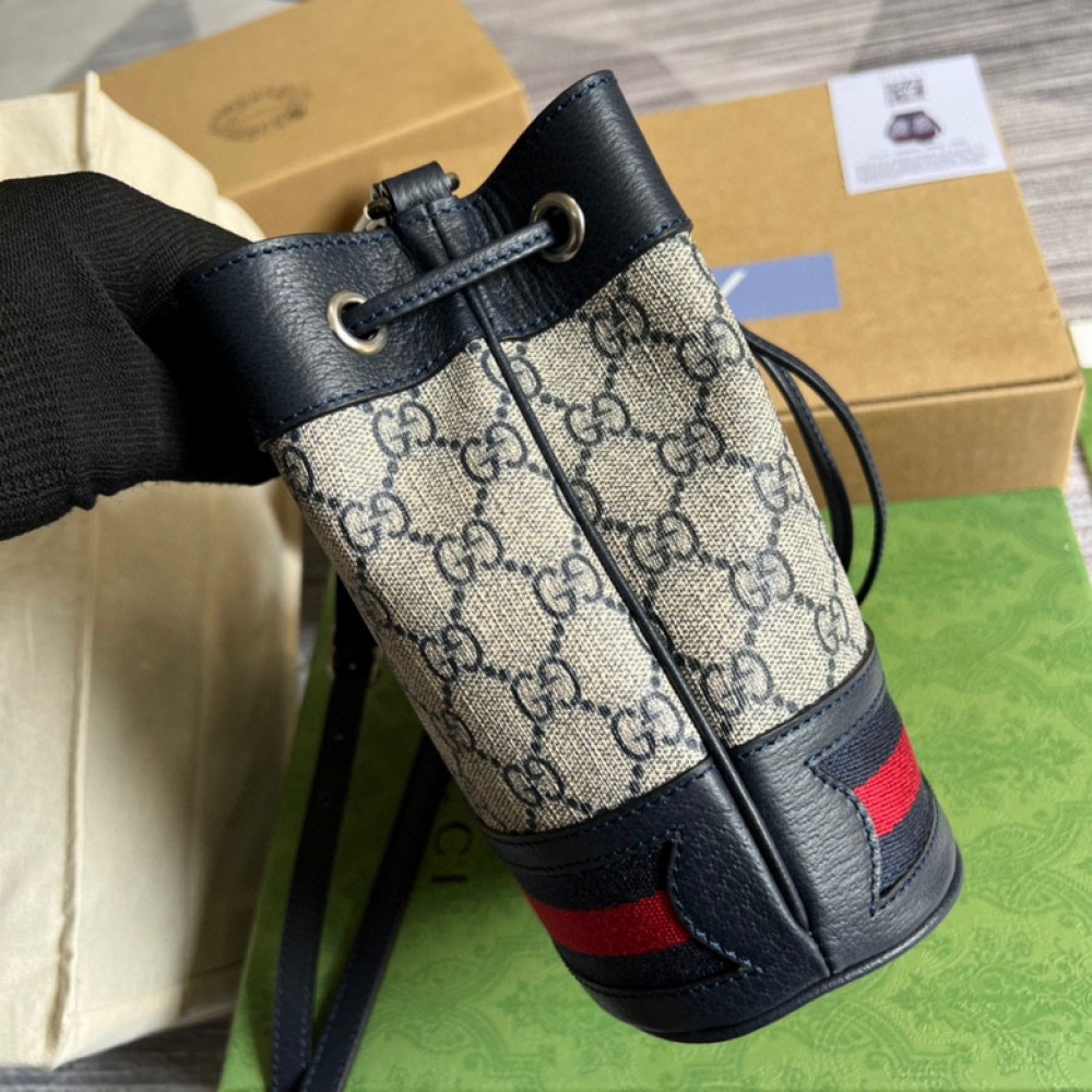 gucci ophdia bucket 15x18cm blue dark 