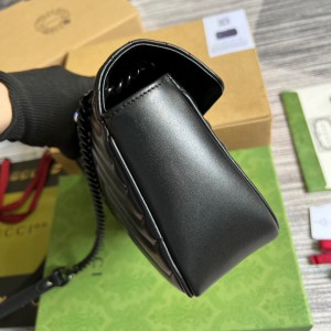 gucci marmont total black 26x15cm