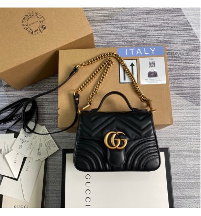 gucci marmont 21x15 cm handle 
