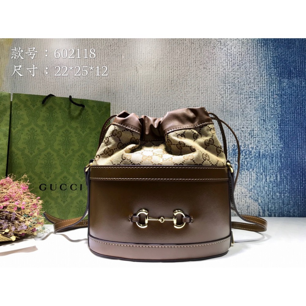 gucci horsebit bucket 22.5x25cm 