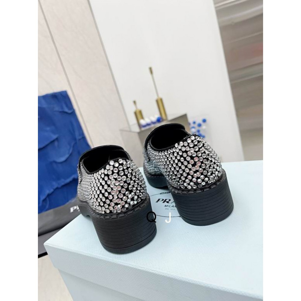 prada loafers crystals Shoes