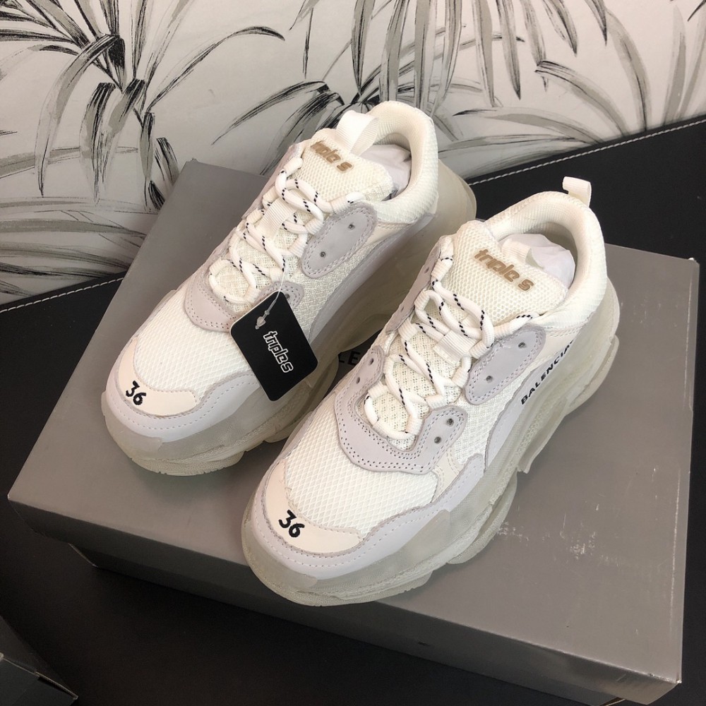 Balenciaga sneakers triple s clear sole 36-46 black-white Shoes