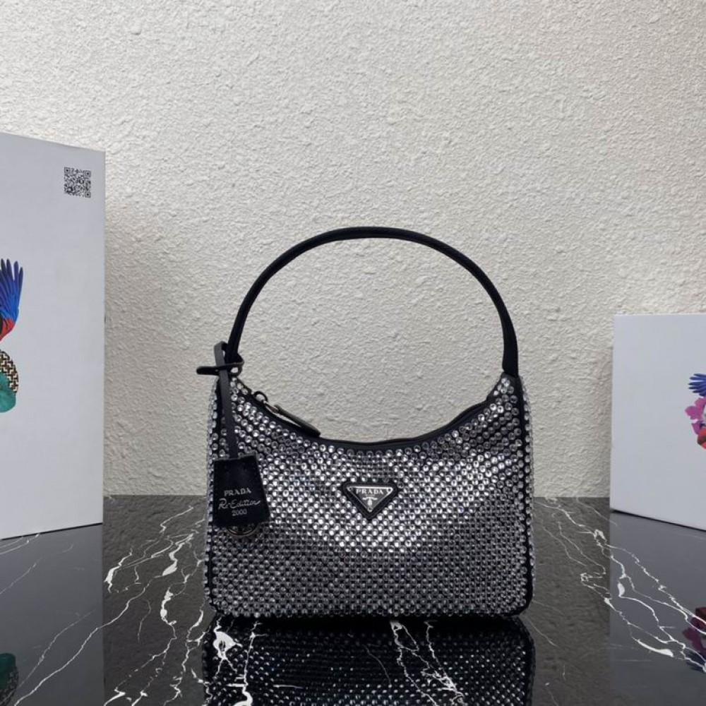 prada re edition 2000 crystals Bags