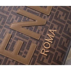 fendi tote 35cm canvas leather Bags