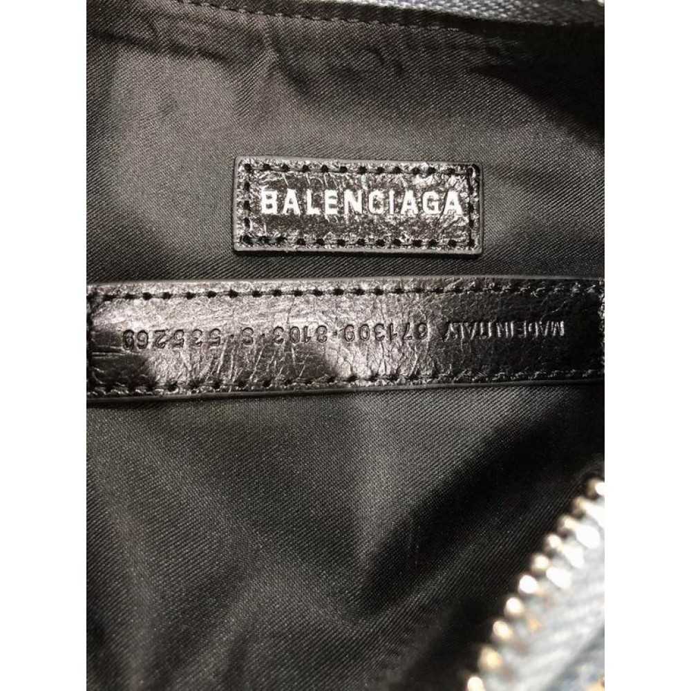 BALENCIAGA LE CAGOLE 26X16CM JEANS Bags
