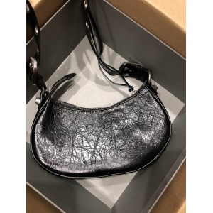BALENCIAGA LE CAGOLE 26X16CM BLACK SILVER Bags