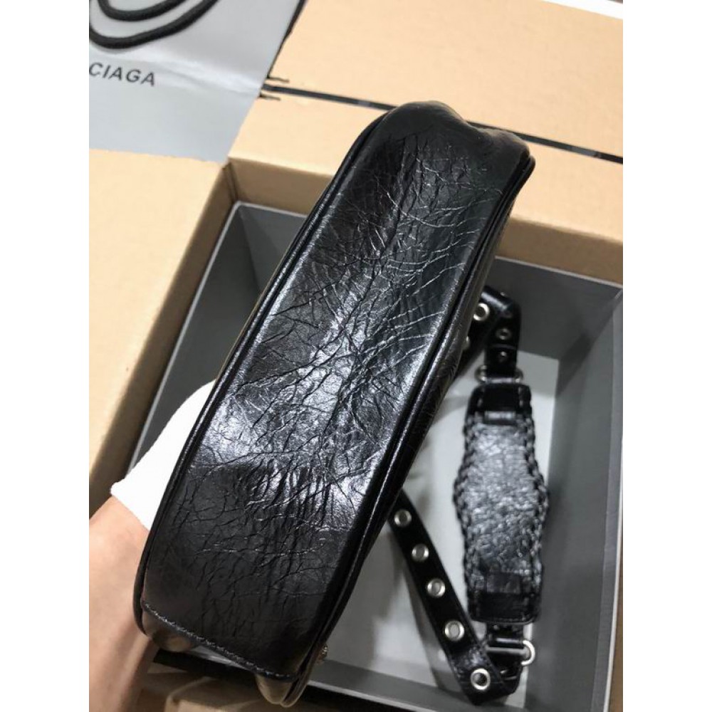 BALENCIAGA LE CAGOLE 26X16CM BLACK SILVER Bags
