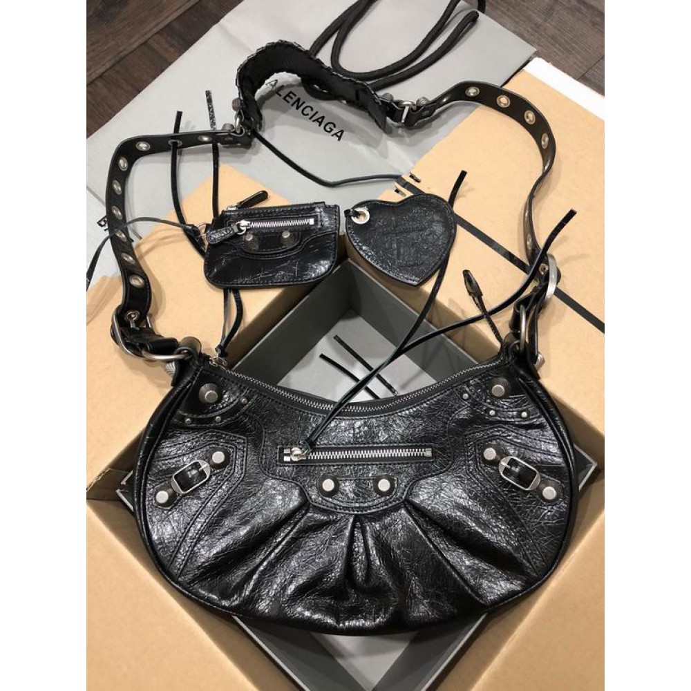 BALENCIAGA LE CAGOLE 33X16CM BLACK Bags