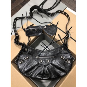 BALENCIAGA LE CAGOLE 33X16CM BLACK Bags