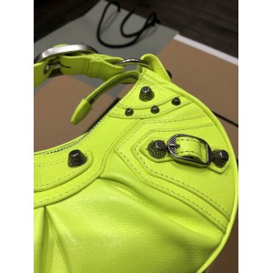 BALENCIAGA LE CAGOLE 26X16CM LIME Bags