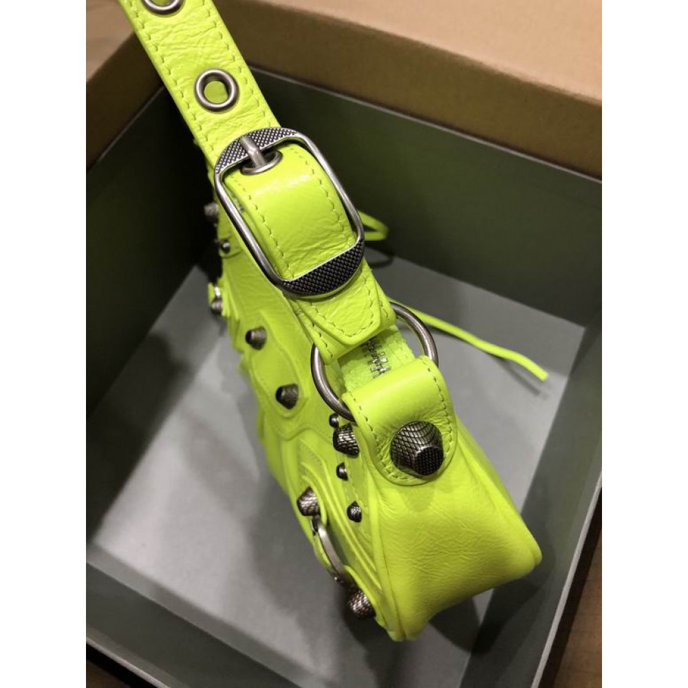 BALENCIAGA LE CAGOLE 26X16CM LIME Bags