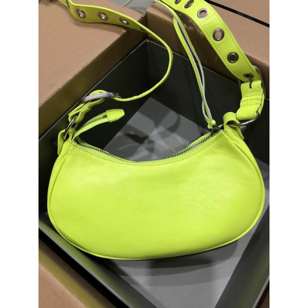 BALENCIAGA LE CAGOLE 26X16CM LIME Bags