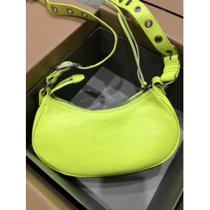 BALENCIAGA LE CAGOLE 26X16CM LIME Bags