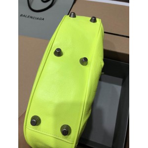 BALENCIAGA LE CAGOLE 33X16CM LIME Bags