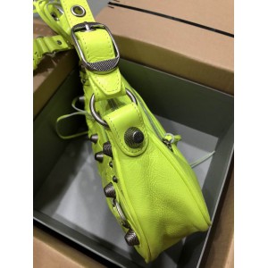 BALENCIAGA LE CAGOLE 33X16CM LIME Bags