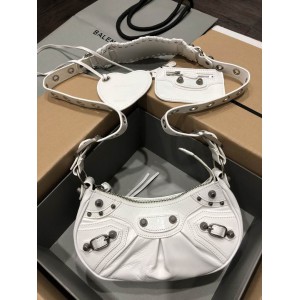 BALENCIAGA LE CAGOLE 26X16CM WHITE Bags