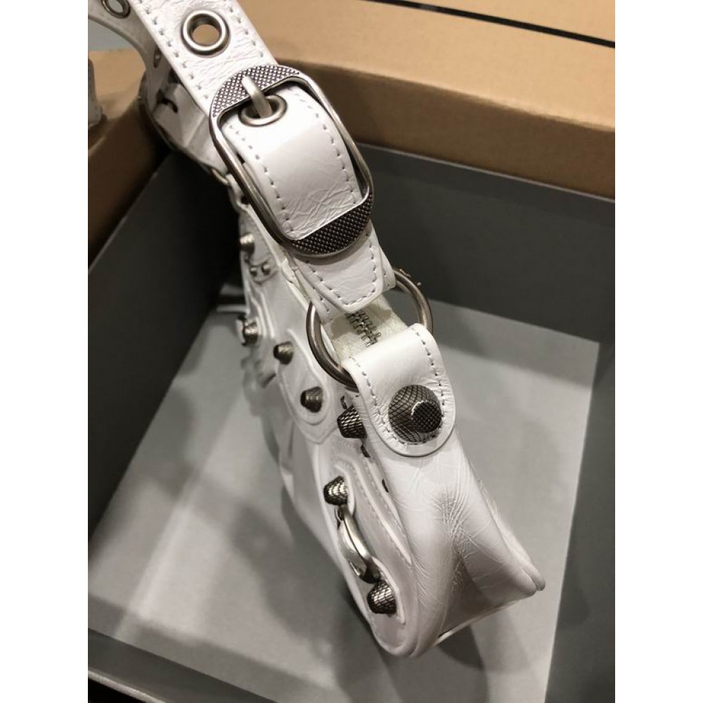 BALENCIAGA LE CAGOLE 26X16CM WHITE Bags