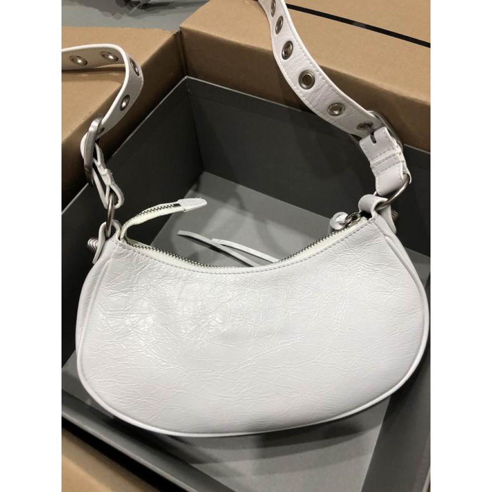 BALENCIAGA LE CAGOLE 26X16CM WHITE Bags