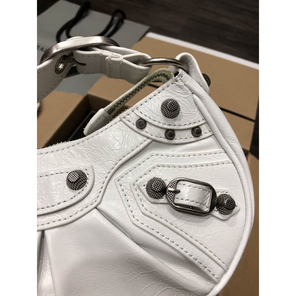 BALENCIAGA LE CAGOLE 26X16CM WHITE Bags