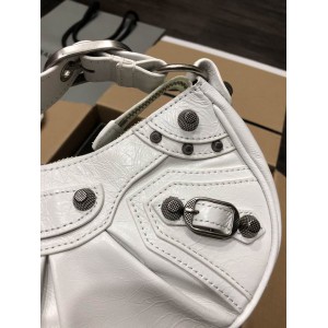 BALENCIAGA LE CAGOLE 26X16CM WHITE Bags