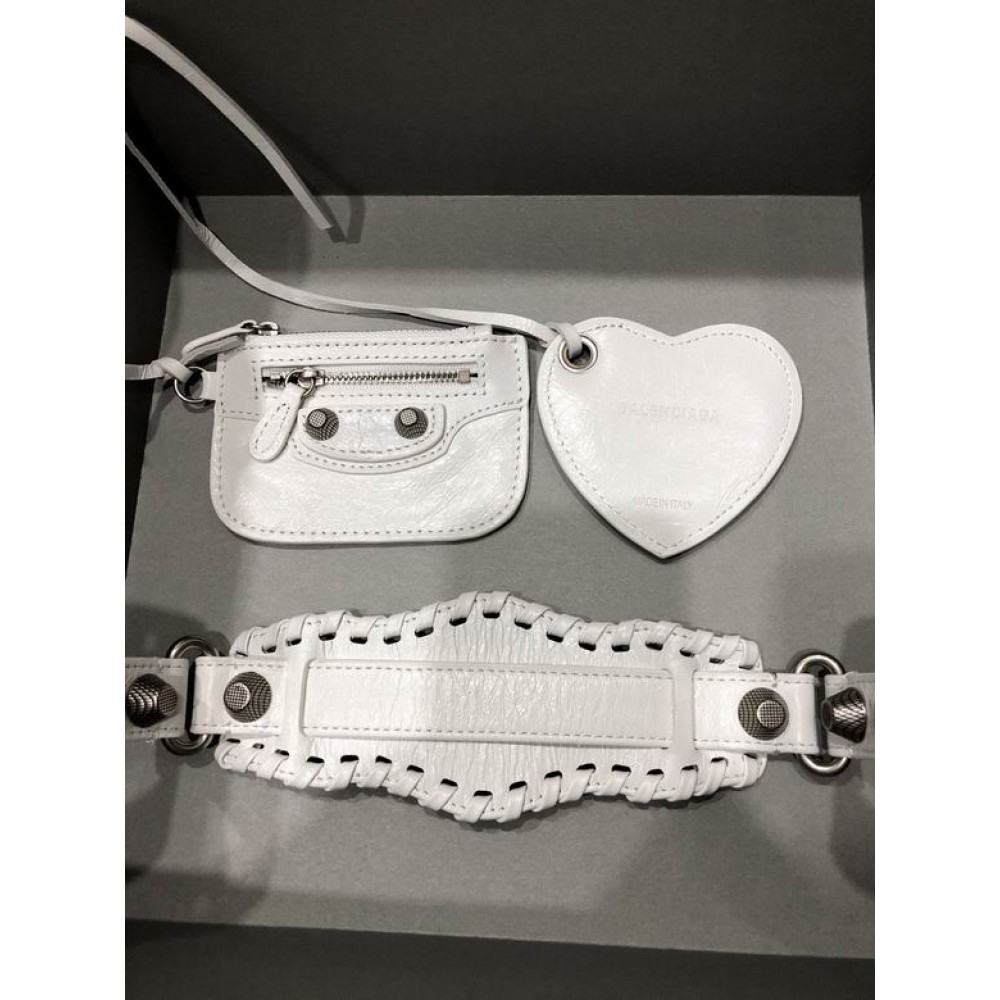 BALENCIAGA LE CAGOLE 26X16CM WHITE Bags