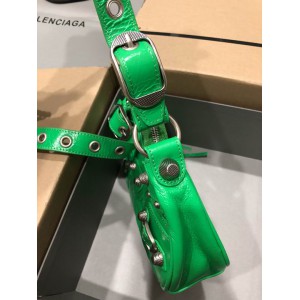 BALENCIAGA LE CAGOLE 26X16CM GREEN Bags