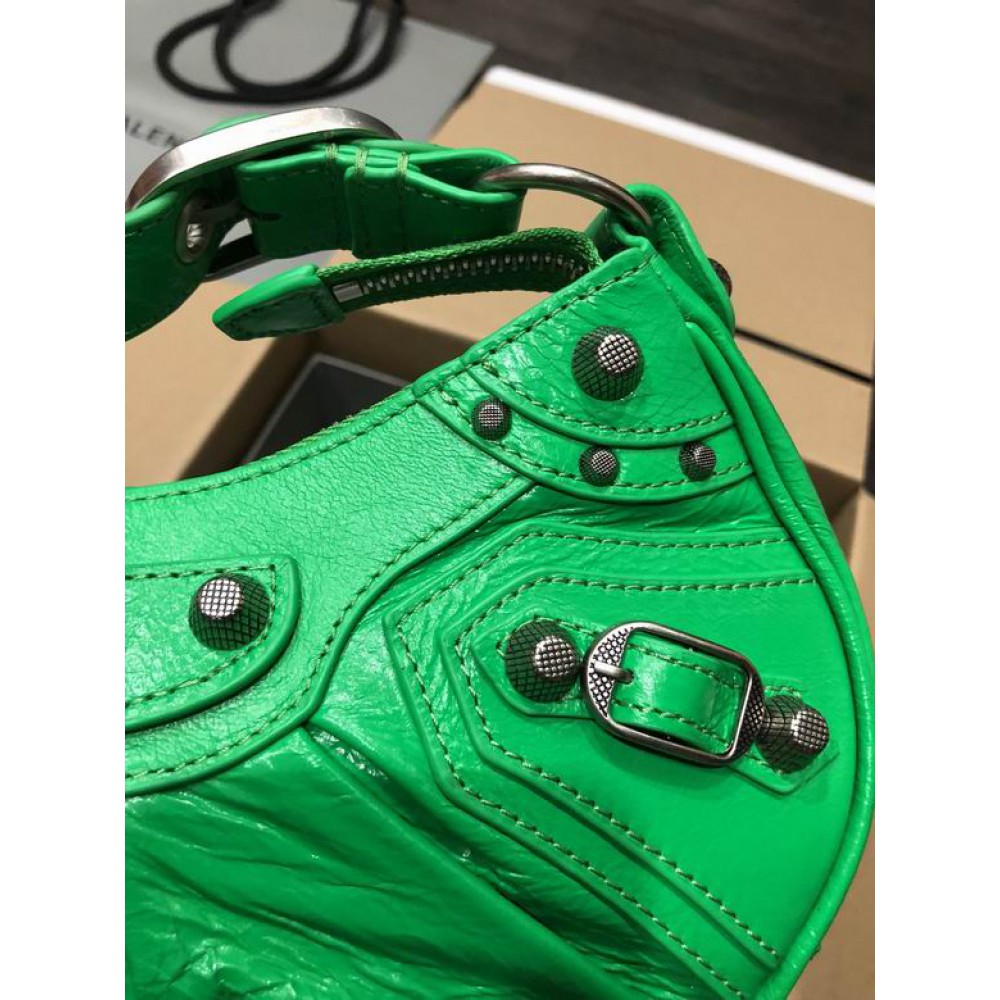 BALENCIAGA LE CAGOLE 26X16CM GREEN Bags