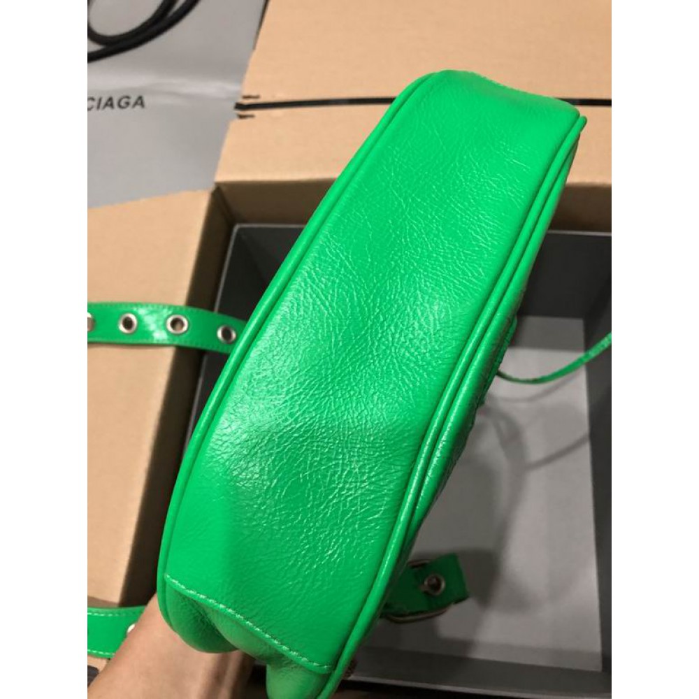 BALENCIAGA LE CAGOLE 26X16CM GREEN Bags