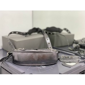 BALENCIAGA LE CAGOLE 26X16CM SILVER Bags