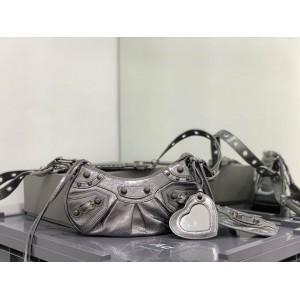 BALENCIAGA LE CAGOLE 26X16CM SILVER Bags