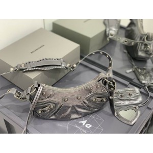 BALENCIAGA LE CAGOLE 26X16CM SILVER Bags