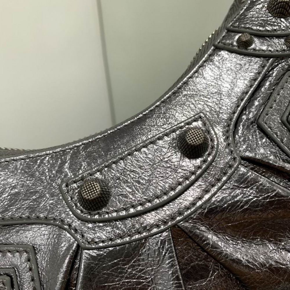 BALENCIAGA LE CAGOLE 26X16CM SILVER Bags