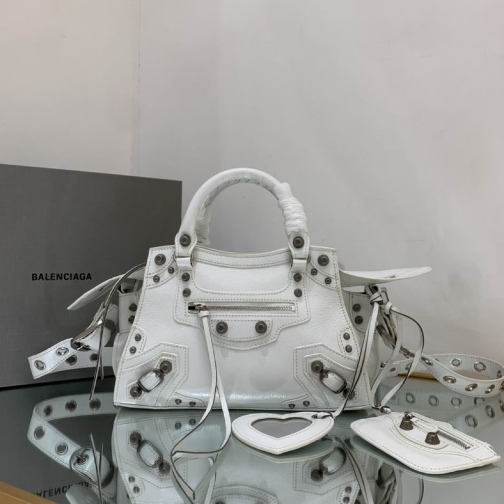 BALENCIAGA NEO CAGOLE 25.9X17.8X11.4cm WHITE Bags