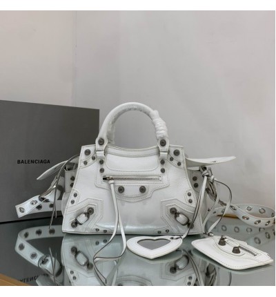 BALENCIAGA NEO CAGOLE 25.9X17.8X11.4cm WHITE