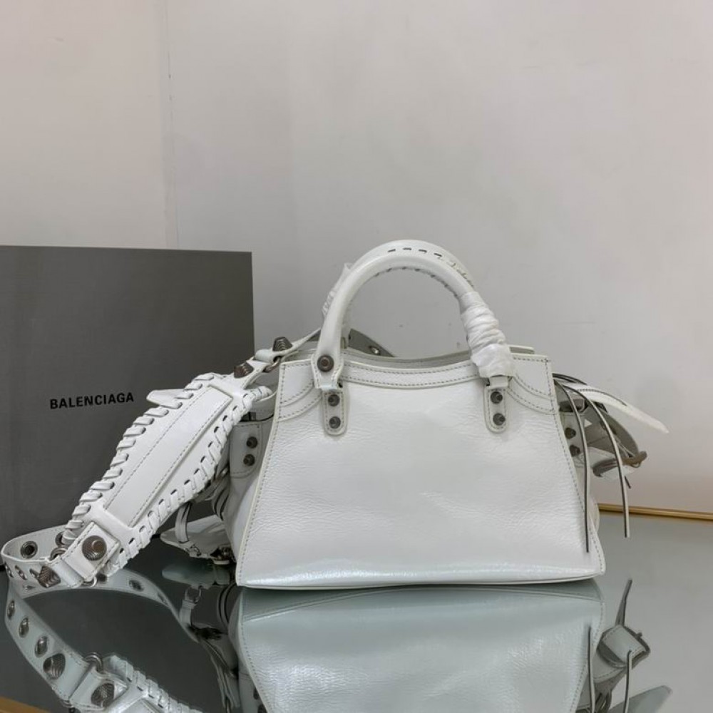 BALENCIAGA NEO CAGOLE 25.9X17.8X11.4cm WHITE Bags