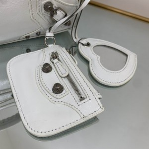 BALENCIAGA NEO CAGOLE 25.9X17.8X11.4cm WHITE Bags