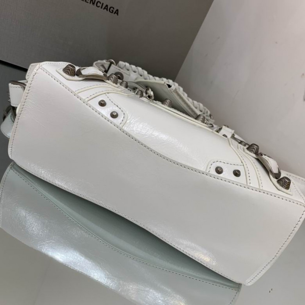 BALENCIAGA NEO CAGOLE 25.9X17.8X11.4cm WHITE Bags