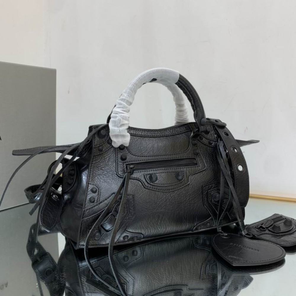 BALENCIAGA NEO CAGOLE 25.9X17.8X11.4cm BLACK TOTAL Bags