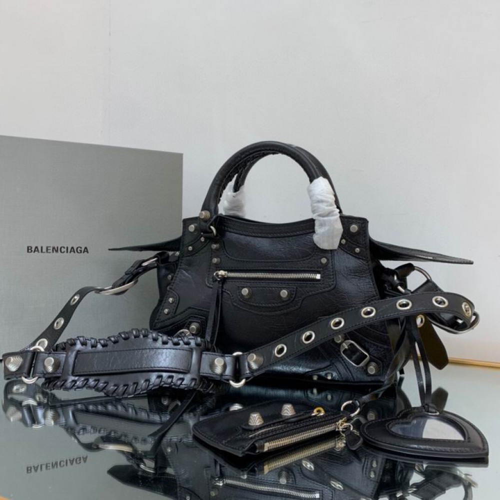 BALENCIAGA NEO CAGOLE 25.9X17.8X11.4m BLACK Bags
